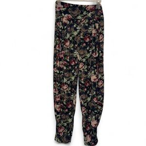 Floral Flowy Palazzo Boho Cottagecore Fairycore Coquette Pull On Pants Small